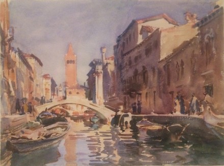 John Singer Sargent, Venetian Canal (1913)