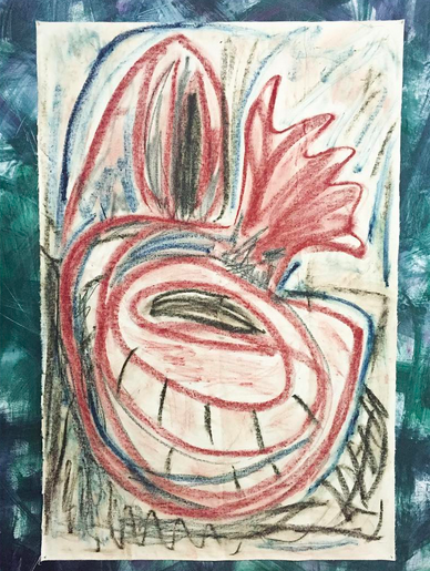 Tamuna Sirbiladze, Pomegranate (2015), via Art Observed