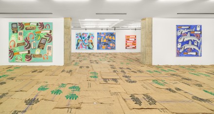 Katherine Bernhardt, Pablo and Efrain (Installation View)