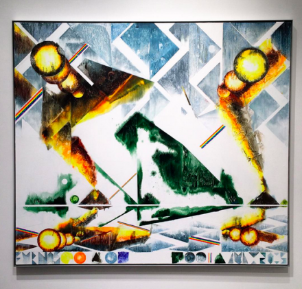 Barnaby Furnas, The First Morning (Twin Eruption) (2015), via Art Observed