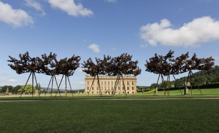 Conrad Shawcross, The Dappled Light of the Sun I, II and III (2015), via Sotheby's
