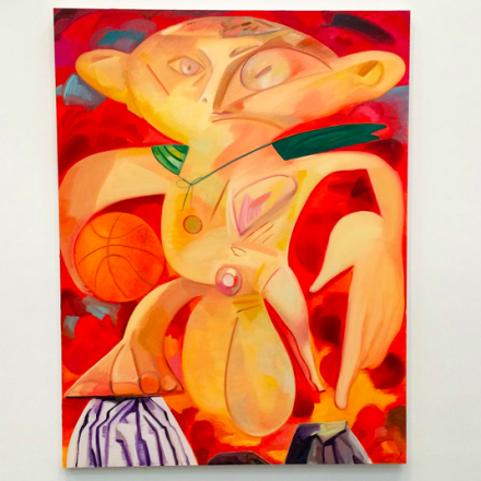 Dana Schutz, Big Parts and Small Parts (2015), via Art Observed