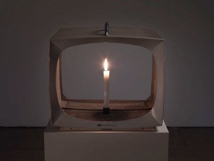 Nam June Paik, Candle TV (1991), © Nam June Paik Estate, Courtesy of Gagosian Gallery
