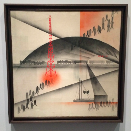 Oskar Nerlinger, The Early Train (1928), via Art Observed