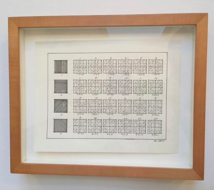 Sol LeWitt, Drawing Series I,II,III,IIII, (Drawings for Xerox Book) Title Page (1968), via Art Observed