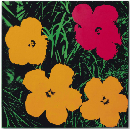 Andy Warhol, Flowers (1964), via Christie's