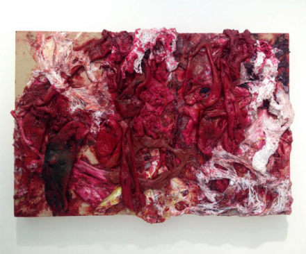 Anish Kapoor, Untitled (Apple Red:Organic Green) (2015), at kamel mennour