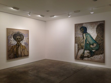 Billy Childish, flowers, nudes and birch trees: New Paintings 2015 (Installation View)