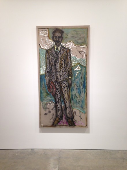 Billy Childish, man holding hat (2015)