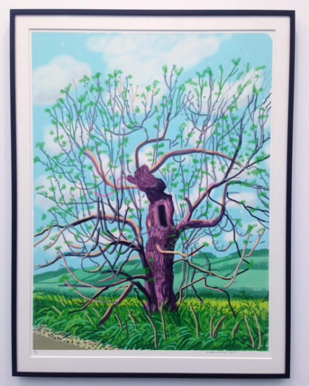 David Hockney, The Arrival of Spring in Woldgate, East Yorkshire in 2011 (2011(, at Annely Juda
