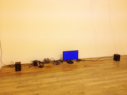 David Douard, bat-breath battery (Installation View), via Daphné Mookherjee for Art Observed
