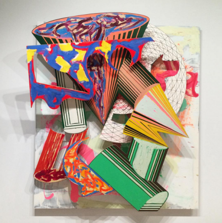 Frank Stella, Gobba, zoppa e collorto (1985), via Art Observed