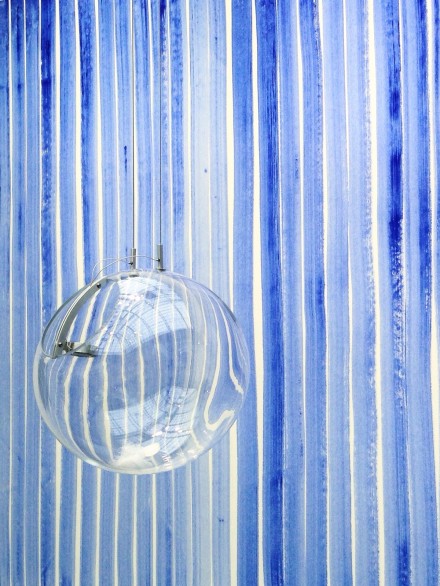 Jeppe Hein, Almost Something (2015) and Breathing Watercolors (Wallpaper) (2015) at 303 Gallery FIAC