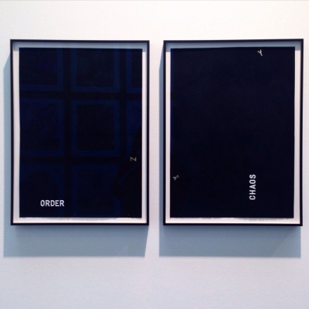 Peter Downsbrough, 'ORDER' and 'CHAOS' (1984) at Galerie Thomas Zander FIAC