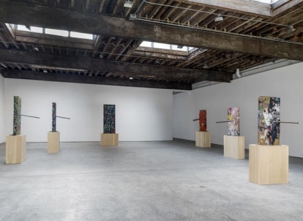 Mark Grotjahn, Painted Sculpture (Installation View), via Anton Kern