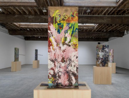 Mark Grotjahn, Painted Sculpture (Installation View), via Anton Kern