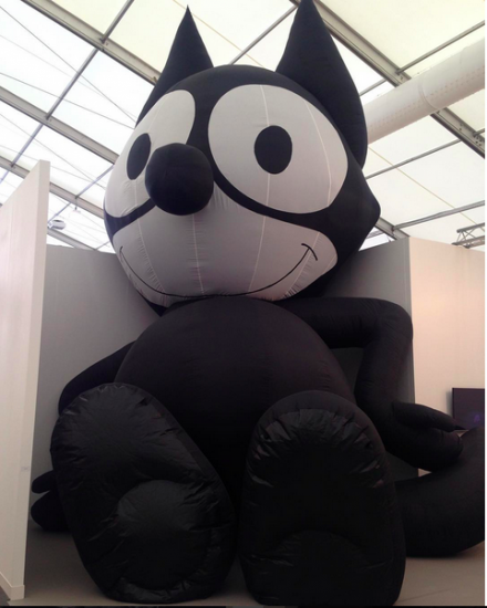 Mark Leckey, Inflatable Felix (2014) at Galerie Bucholz