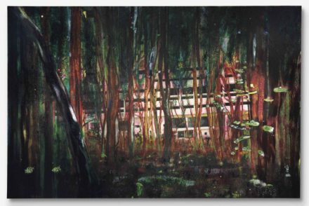 Peter Doig, Cabin Essence (1993-1994), via Christie's