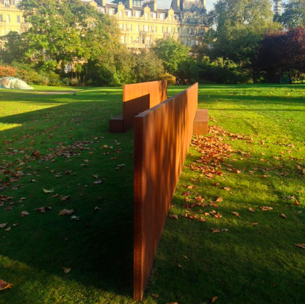 Richard Serra, Lock (1976-77) at the Frieze Sculpture Park