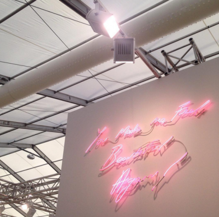 Tracy Emin, You Made Me Feel Beautiful again! (2015), at White Cube