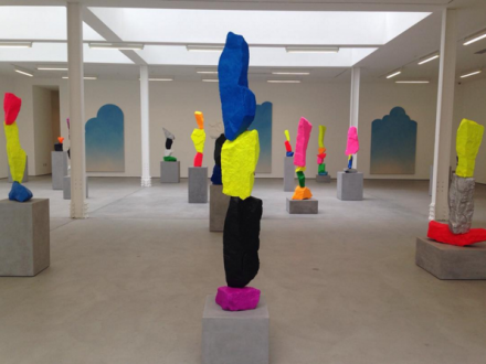 Ugo Rondinone, clouds + mountains + waterfalls at Sadie Coles HQ (Installation View), via Art Observed