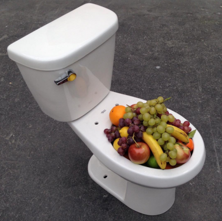 Urs Fischer, TBD Toilet (2015), at Sadie Coles HQ