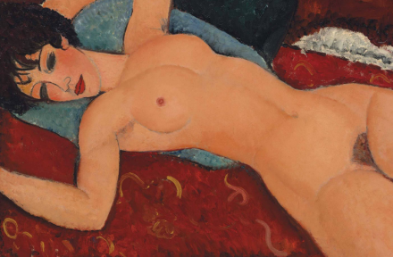 Amedeo Modigliani, Nu Couché (1917-18), via Christie's