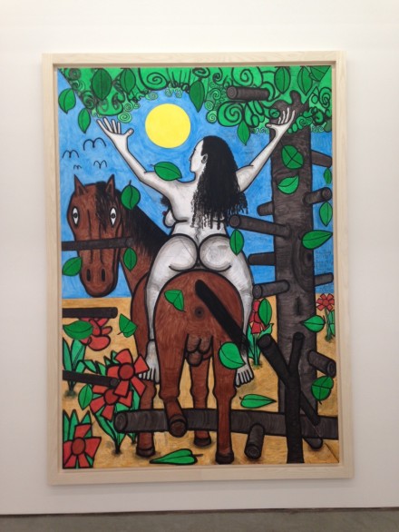 Carroll Dunham, Horse and Rider (My X) (2013-2015)