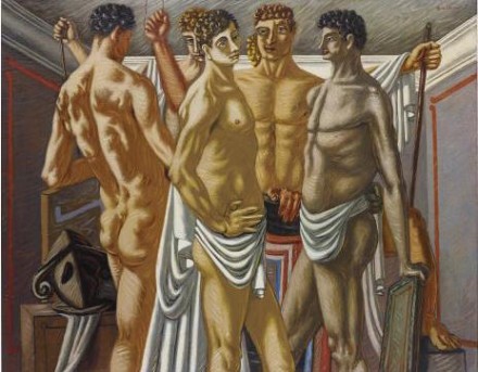 Giorgio de Chirico, Gladiateurs au Repos (1928-29), via Phillips