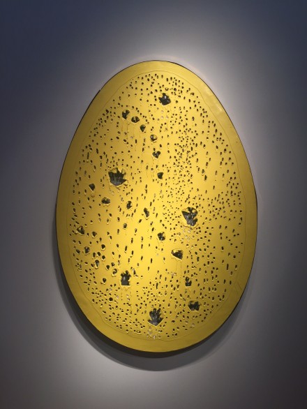 Lucio Fontana, Concetto spaziale, La fine di Dio (1964), via Rae Wang for Art Observed