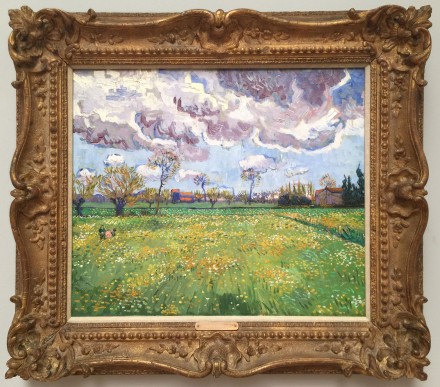 VINCENT VAN GOGH, PAYSAGE SOUS UN CIEL MOUVEMENTÉ