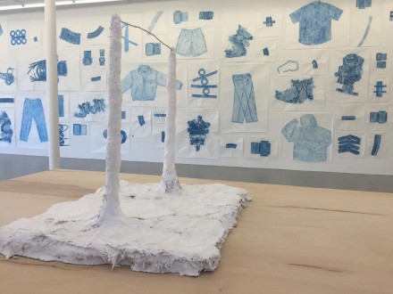 Jennifer Bornstein, New Rubbing & Psychological Tests(Installation View), via Rae Wang for Art Observed