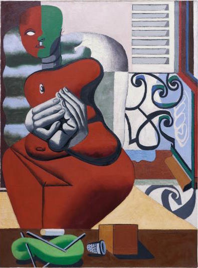 Le Courbusier, Femme rouge et pelote verte (1932), via Phillips