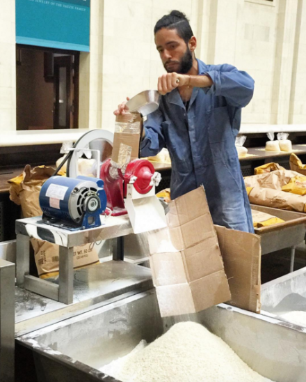 Oscar Murillo, Lucky Dip (2015), via Rae Wang for Art Observed