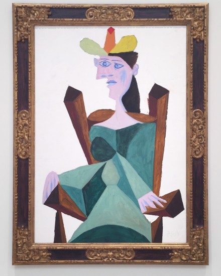 Pablo Picasso, Femme Assise Sur Une Chaise (938), via Rae Wang for Art Observed