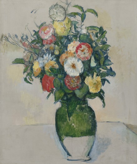 Paul Cézanne, Fleurs Dans Un Pot D'Olives (1880 - 1882)
