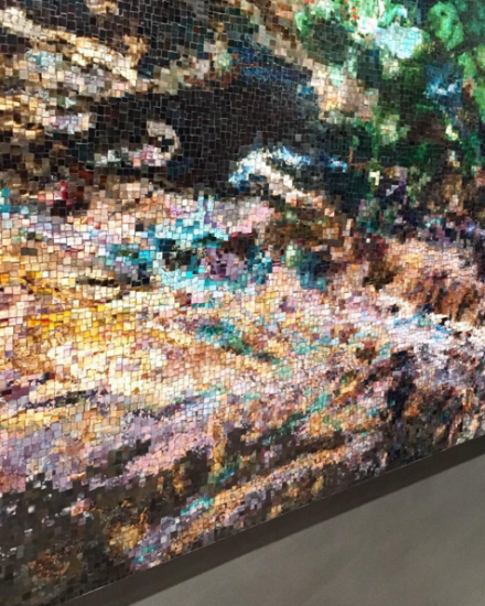 Teresita Fernández (Installation View), via Rae Wang for Art Observed