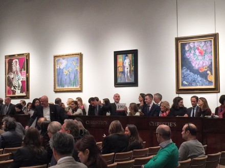 The Christie's Saleroom, via Rae Wang for ARt Observed