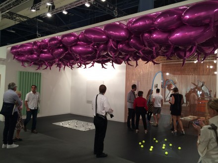 A vibrant installation of works at Esther Schipper Gallery