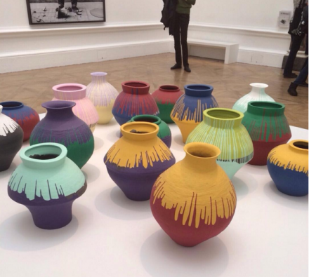 Ai Weiwei, Colored Vases (2006), via Art Observed