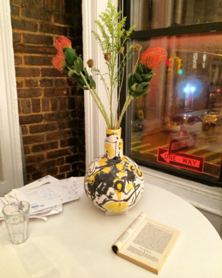 An Ikebana arrangement by Camille Henrot, via Art Observed