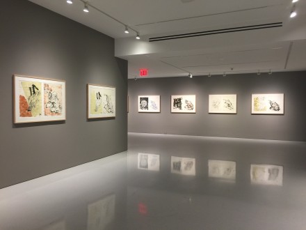 Georg Baselitz, Visit from Hokuskai (Installation View), via Art Observed