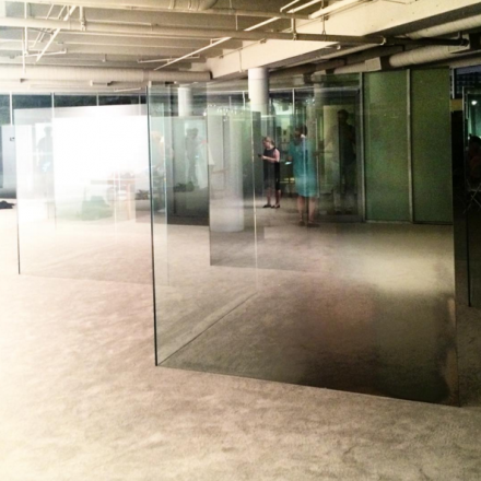 Larry Bell, 6X6 An Improvisation (2015), via Rae Wang for Art Observed