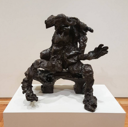 Willem de Kooning, Seated Woman on a Bench (1972), via Art Observed