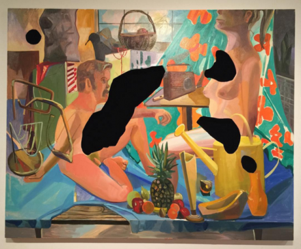 Work by Dana Schutz at Unrealism, via Rae Wang for Art Observed
