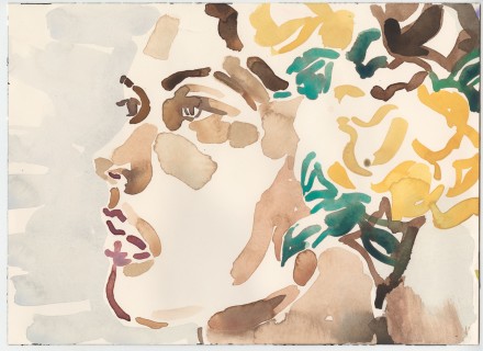 Elizabeth Peyton, Billie Flower (2015), via Sadie Coles