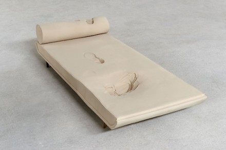 Erwin Wurm, Snow (Chaise Lounge) (2015), via Thaddaeus Ropac