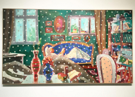 Ilya and Emilia Kabakov The Six Paintings about the Temporary Loss of Eyesight (In the Room) (2015), via Art Observed