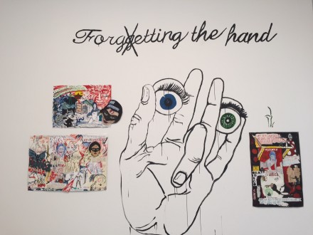 Marcel Dzama & Raymond Pettibon, Forgetting the Hand (Installation View)