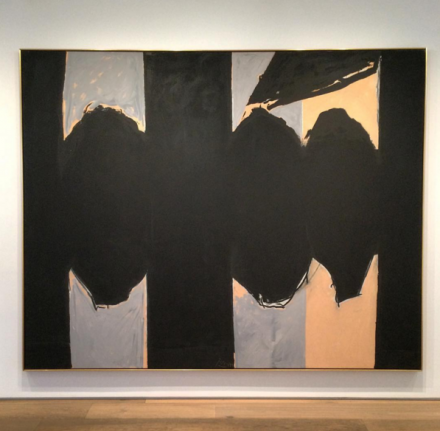 Robert Motherwell, Elegy to the Spanish Republic No. 129 (1974-75), via Art Observed